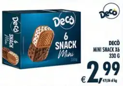 Deco Supermercati Decò SNACK Mini offerta