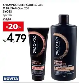 Bennet Shampoo Deep Care Syoss offerta