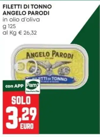 Pam Filetti di tonno Angelo Parodi offerta