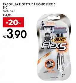Bennet Rasoi usa e getta da uomo Flex 5 BIC offerta