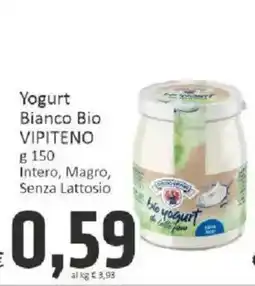 Paghi Poco Yogurt Bianco Bio VIPITENO offerta