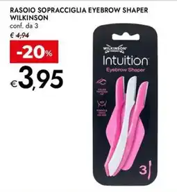 Bennet Rasoio Sopracciglia Eyebrow Shaper Wilkinson offerta