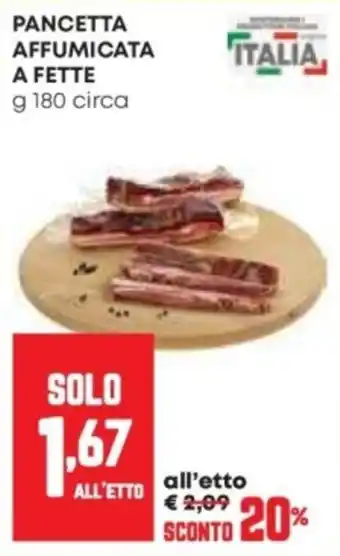 Pam Pancetta affumicata offerta