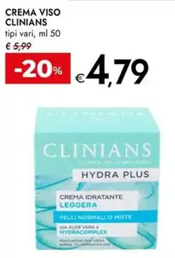 Bennet Clinians Crema Idratante Leggera offerta