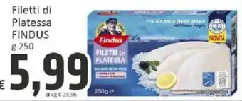 Paghi Poco Filetti di Platessa FINDUS offerta