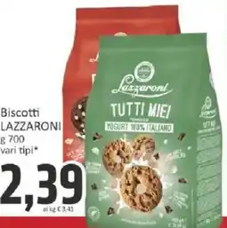 Paghi Poco Biscotti LAZZARONI TUTTI MIE! YOGURT 100% ITALIANO offerta