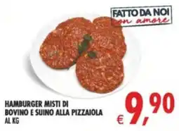 Deco Supermercati HAMBURGER MISTI DI BOVINO E SUINO ALLA PIZZAIOLA offerta