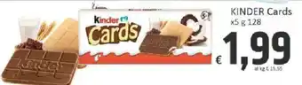 Paghi Poco Kinder Cards offerta