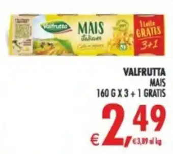 Deco Supermercati Valfrutta Mais offerta