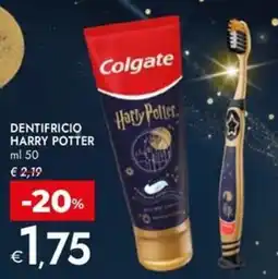 Bennet Colgate DENTIFRICIO HARRY POTTER offerta