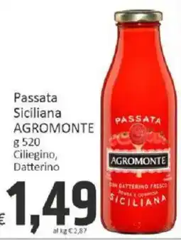 Paghi Poco Passata Siciliana AGROMONTE offerta
