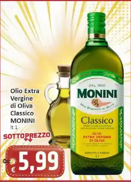 Paghi Poco Olio Extra Vergine di Oliva Classico MONINI offerta