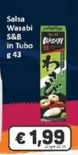 Paghi Poco Salsa Wasabi S&B in Tubo offerta