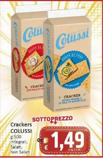Paghi Poco Crackers COLUSSI offerta