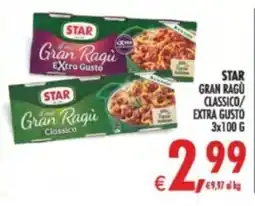 Deco Supermercati STAR Gran Ragù Classico offerta