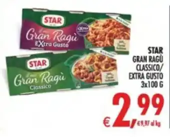 Deco Supermercati STAR Gran Ragù Classico offerta
