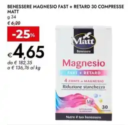 Bennet Magnesio Fast + Retard Matt offerta