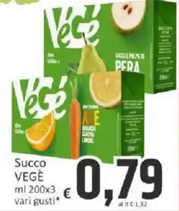 Paghi Poco Succo VEGÈ offerta