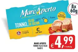 Deco Supermercati Mare Aperto Tonno Filo d'Olio offerta