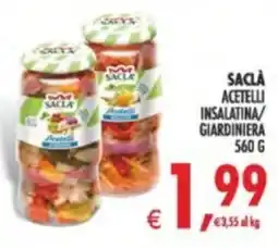 Deco Supermercati Sacla Acetelli Insalatina/Giardiniera offerta