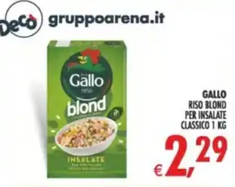 Deco Supermercati Gallo Riso Blond Per Insalate Classico offerta