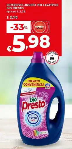 Bennet bio Presto offerta