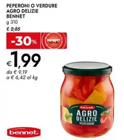 Bennet Peperoni o verdure Agro Delizie Bennet offerta