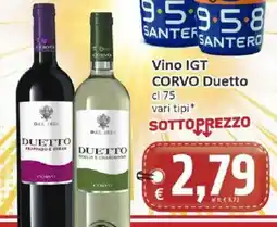 Paghi Poco Vino IGT CORVO Duetto offerta