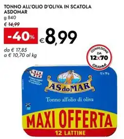Bennet Tonno all'olio di oliva ASDOMAR offerta