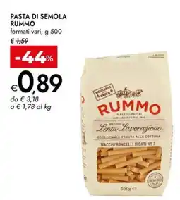 Bennet Pasta di semola Rummo offerta