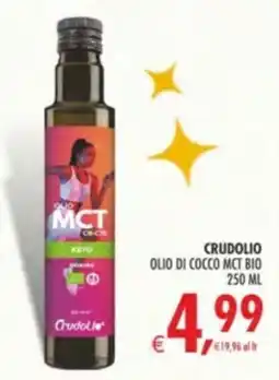 Deco Supermercati CRUDOLIO OLIO DI COCCO MCT BIO offerta