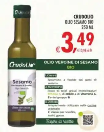 Deco Supermercati Crudolio Olio Sesamo Bio offerta