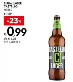 Bennet Birra Lager Castello offerta