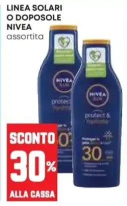Pam Linea solari o doposole Nivea offerta