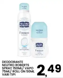 Interspar Deodorante Neutro Roberts offerta