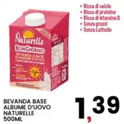 Interspar Naturelle BonGiorno Bevanda Base Albumi D'Uovo offerta