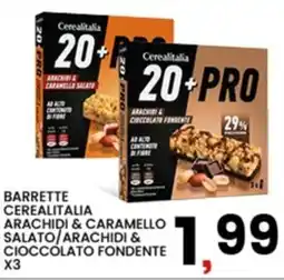 Interspar Barrette Cerealitalia Arachidi & Caramello Salato/Arachidi & Cioccolato Fondente offerta
