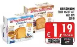 Deco Supermercati GrissinBon Fette Biscottate offerta