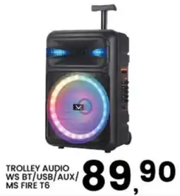 Interspar TROLLEY AUDIO WS BT/USB/AUX/ MS FIRE T6 offerta