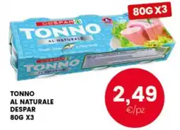 Interspar Tonno al naturale Despar offerta