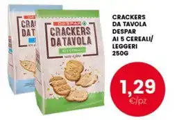 Interspar Crackers da tavola Despar ai 5 cereali/leggeri offerta