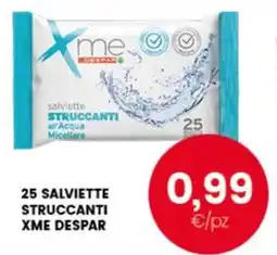 Interspar salviette struccanti all'acqua micellare XME DESPAR offerta