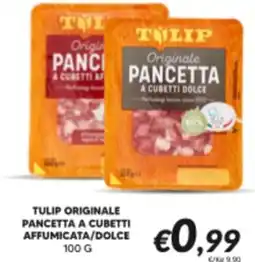 Supermercati Visotto TULIP ORIGINALE PANCETTA A CUBETTI offerta