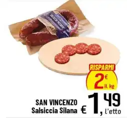 Famila Superstore SAN VINCENZO Salsiccia Silana offerta