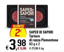 Famila Superstore SAPER DI SAPORI Tartare di razza Piemontese offerta
