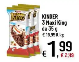 Famila Superstore Kinder Maxi King offerta