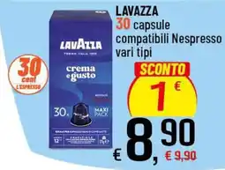 Famila Superstore LAVAZZA 30 capsule compatibili Nespresso vari tipi offerta
