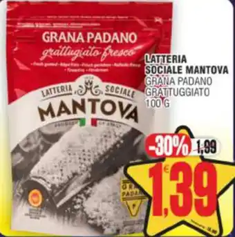 Grana Padano grattugiato fresco LATTERIA SOCIALE MANTOVA
