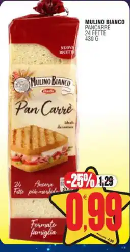 Vicino a te supermercati Mulino Bianco Pan Carrè offerta
