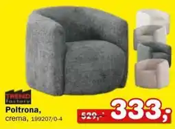 Dipo Arredamenti Poltrona, crema offerta